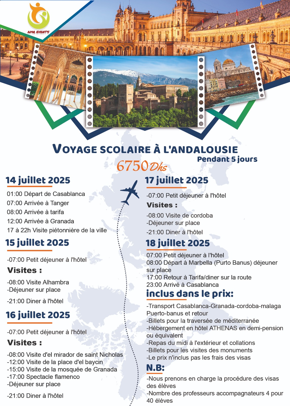 🌟 5 Jours de Découverte Culturelle en Andalousie : Sur les Traces d’un Héritage Millénaire 🌍